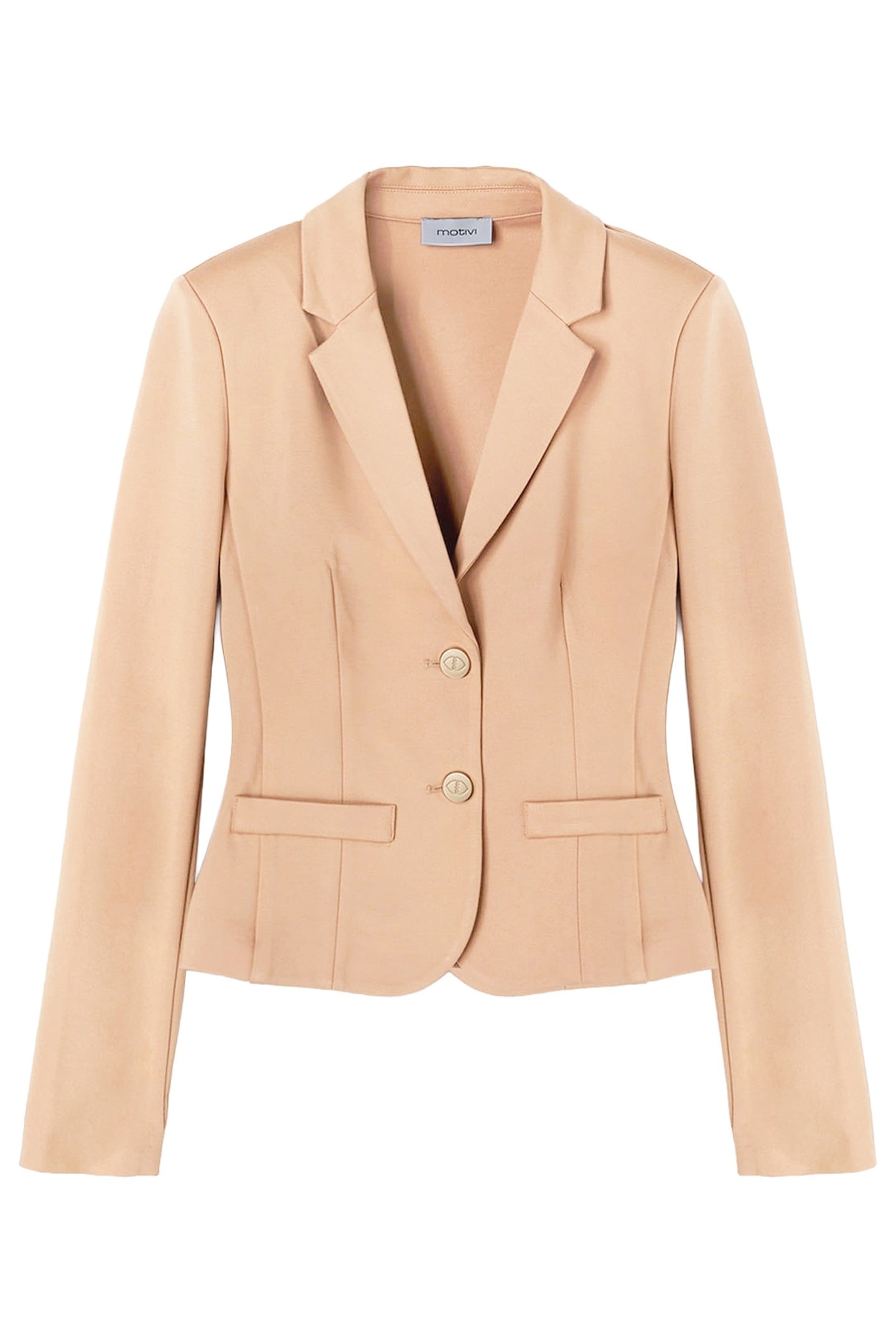 MILANO KNIT FABRIC SINGLE-BREASTED JACKET BEIGE 3