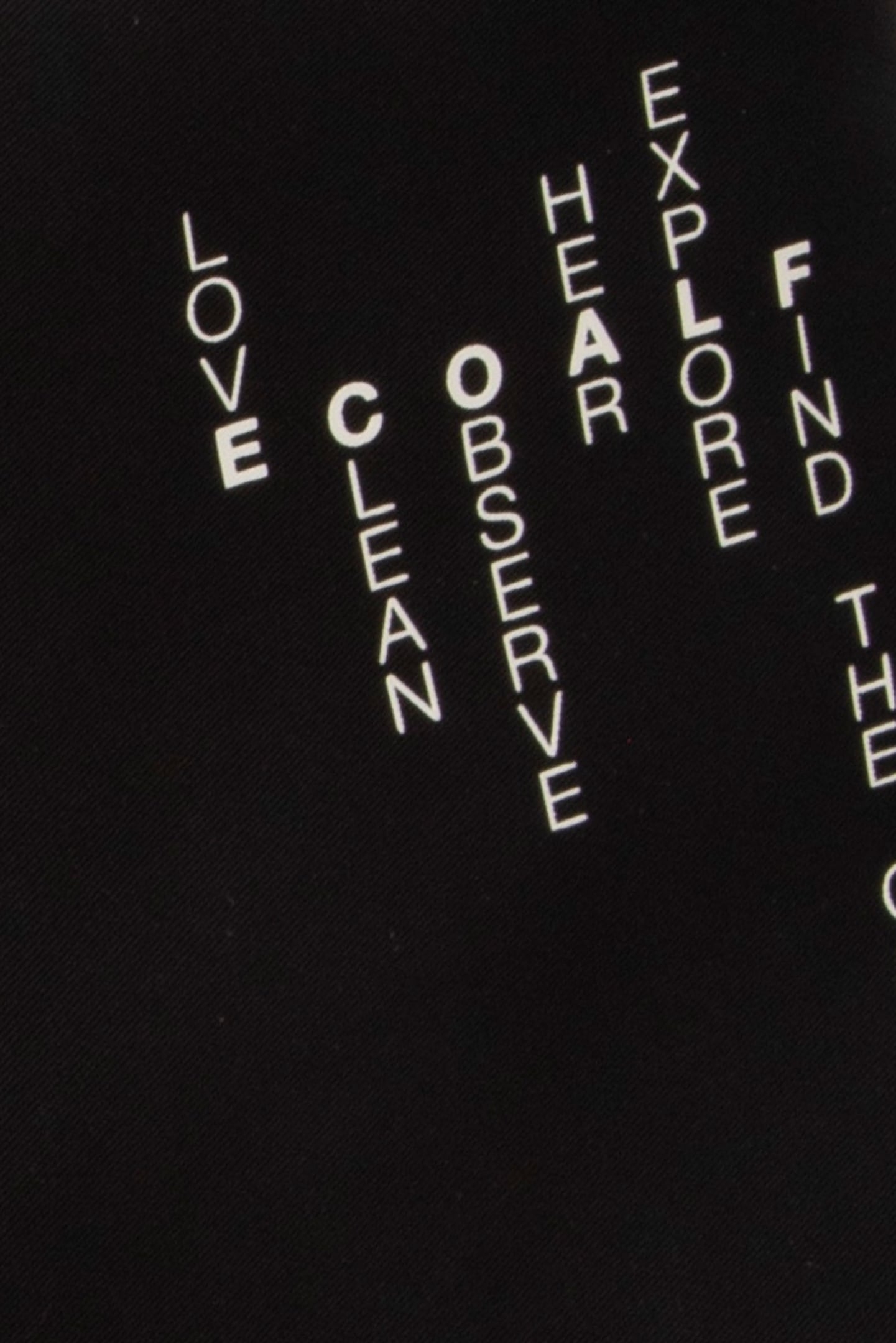 LUPITAALF CLUTCH W/ MESSAGE BLACK 2