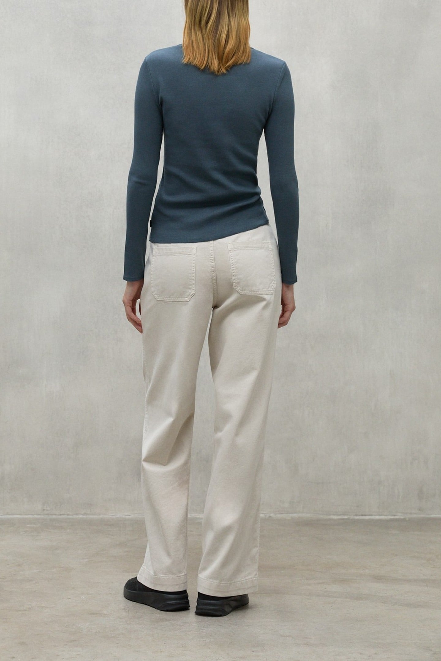 SINESALF LONG SLEEVE T-SHIRT STEEL BLUE 3