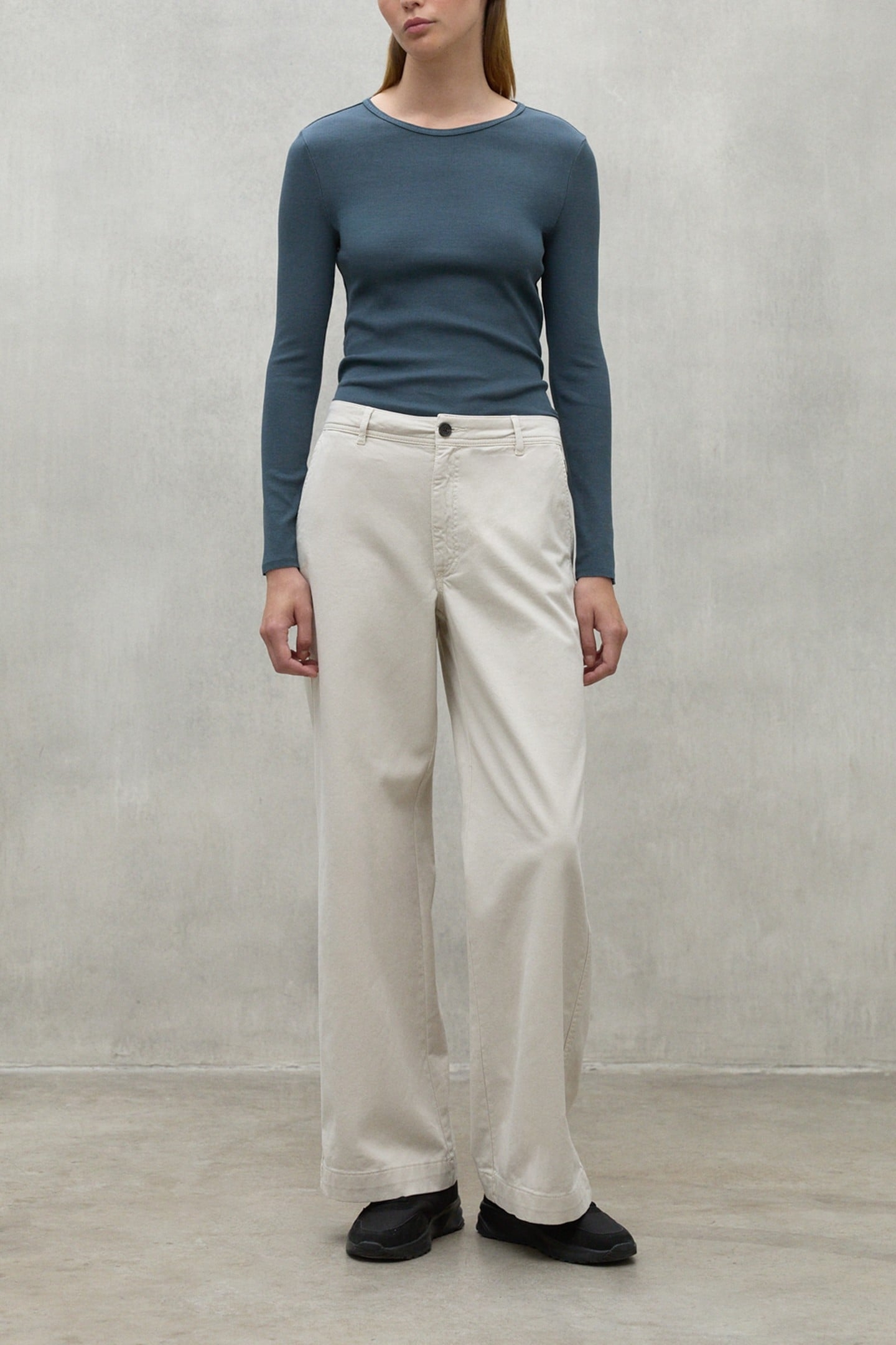 SINESALF LONG SLEEVE T-SHIRT STEEL BLUE 1