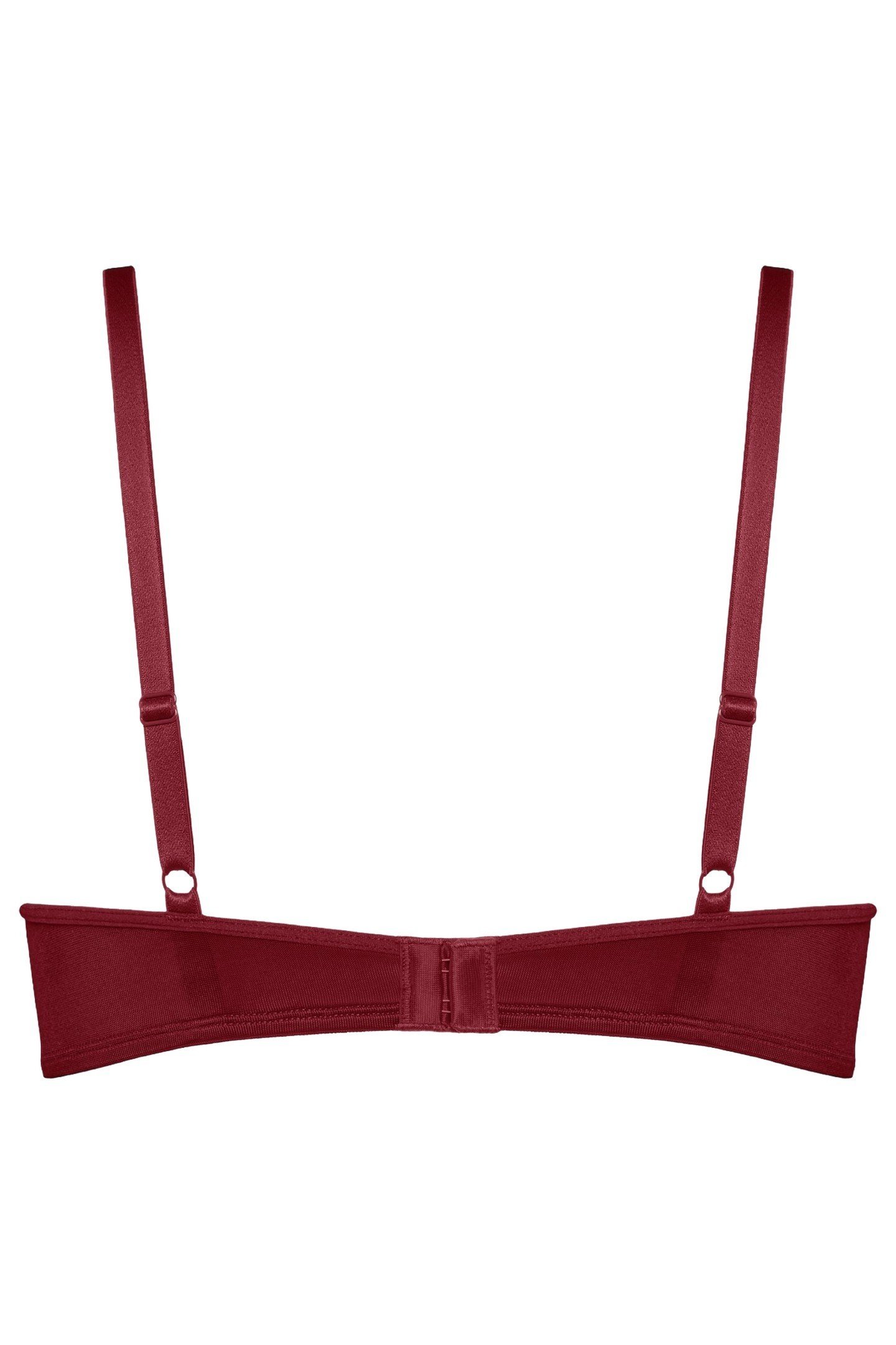 CARITA BRA PLUNGE BALCONY WIRED PADDED RED 3