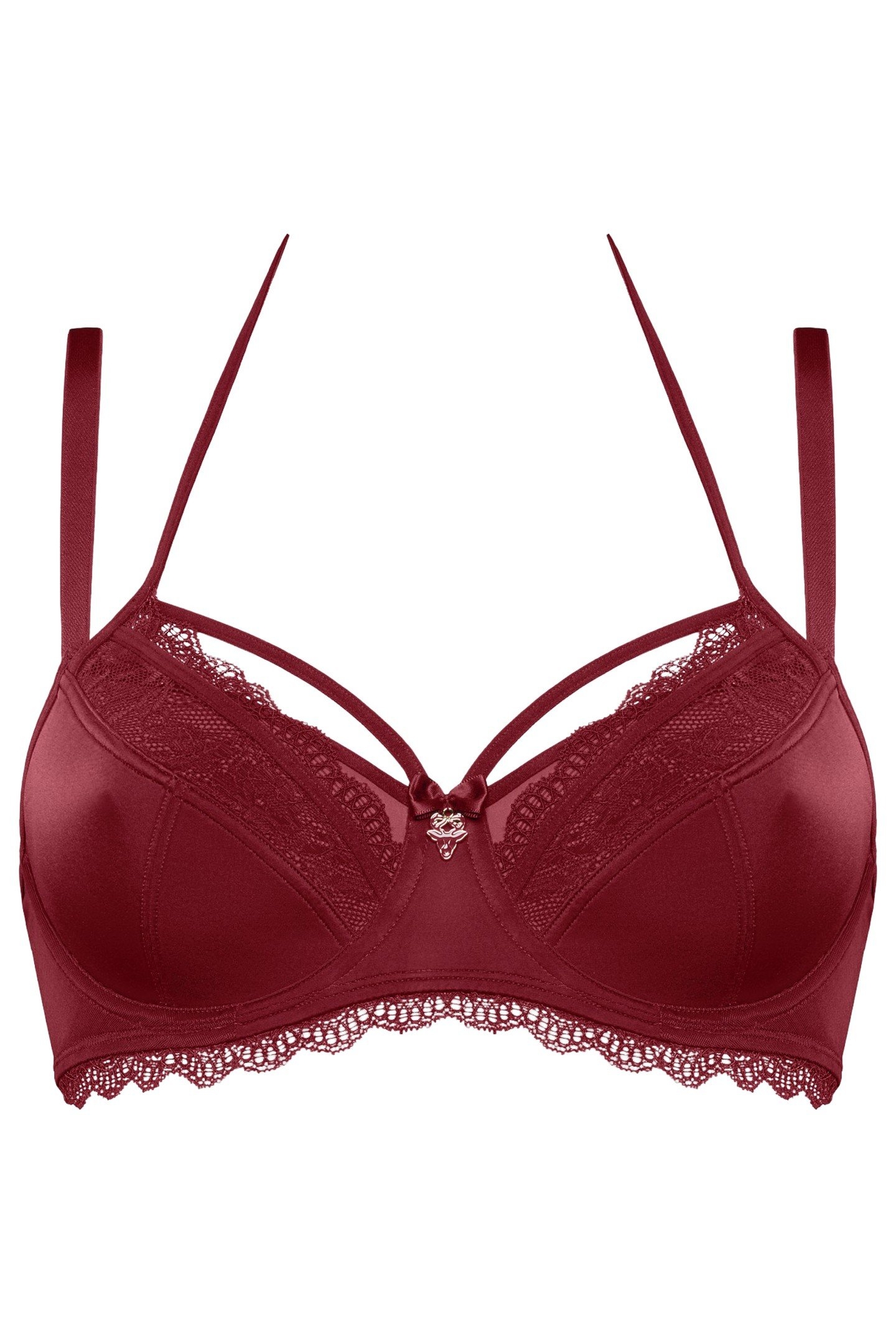 CARITA BRA BALCONY WIRED UNPADDED RED 4