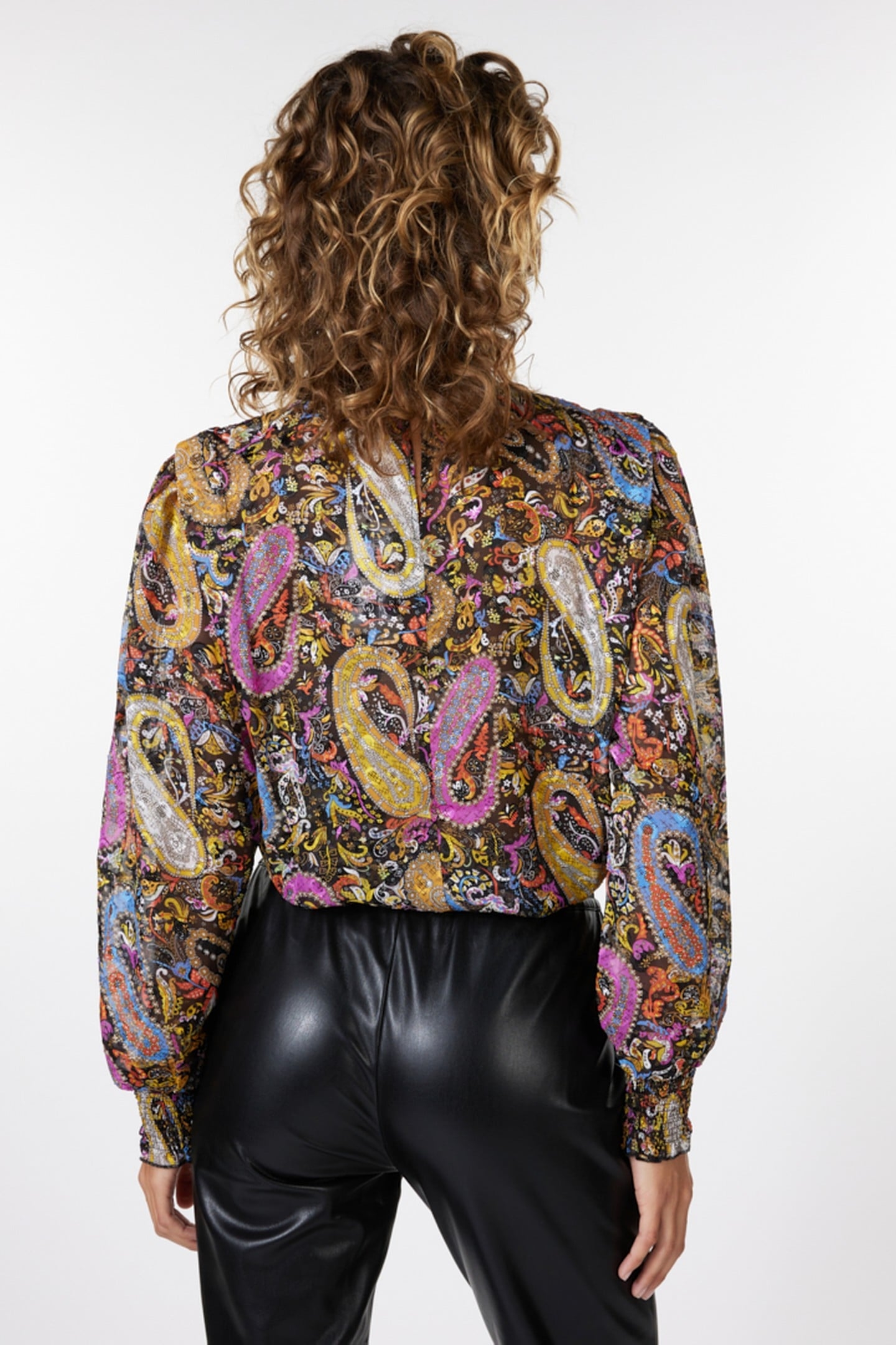 BLOUSE SMOCK PAISLEY PARTY PRINT 5