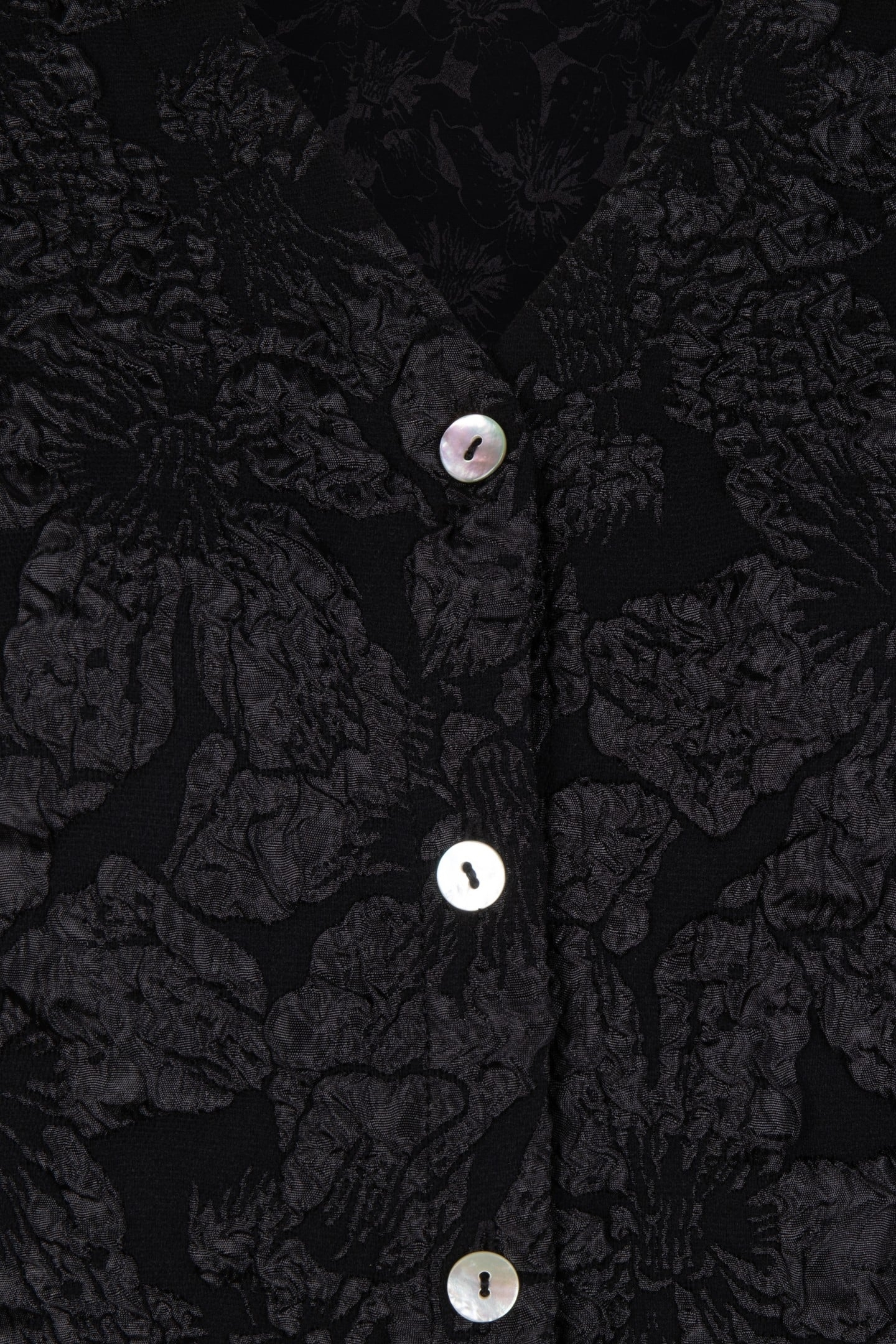 BLOUSE FANCY FLOWER JACQUARD BLACK 7