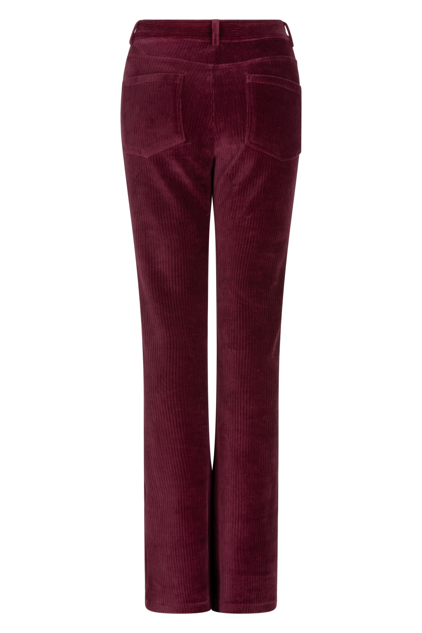 TROUSERS RIB FLAIR WINE RED 5