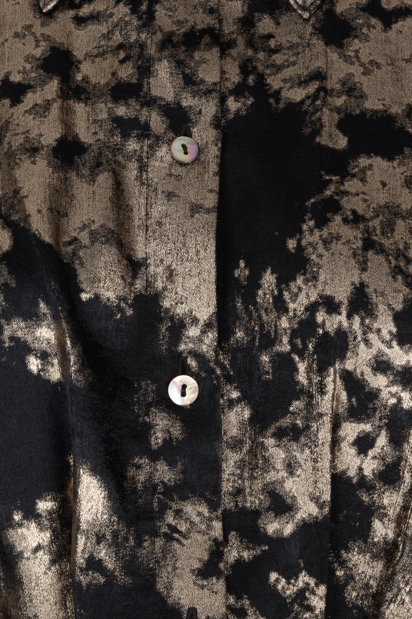 DRESS CONTRAST LAMEE BLACK 6