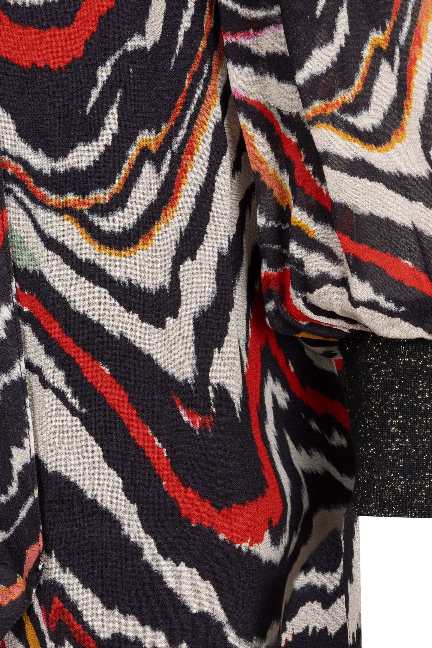 DRESS LUREX CUFF WAVES PRINT 7