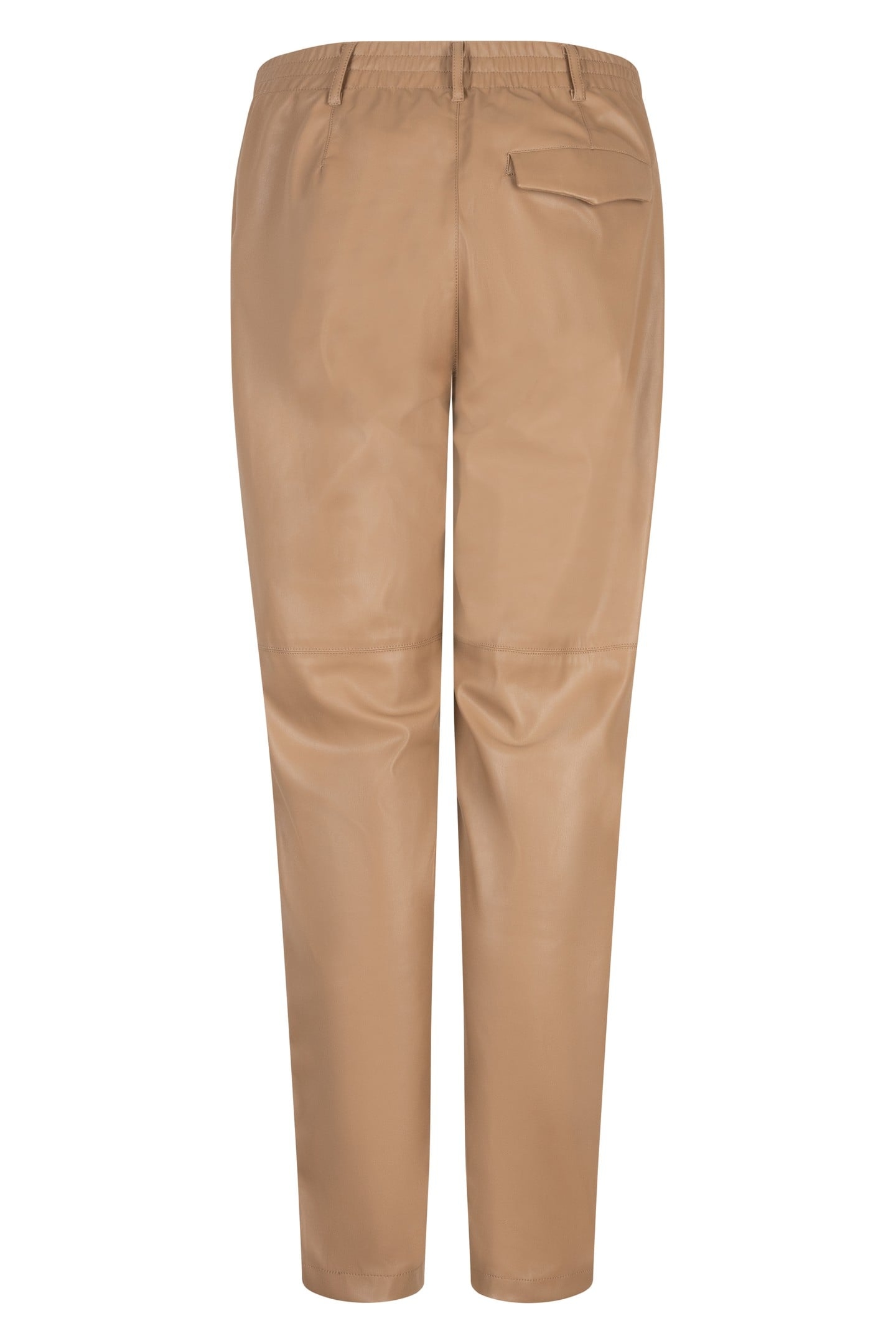 TROUSERS JOGGER VEGAN LEATHER SAND 2