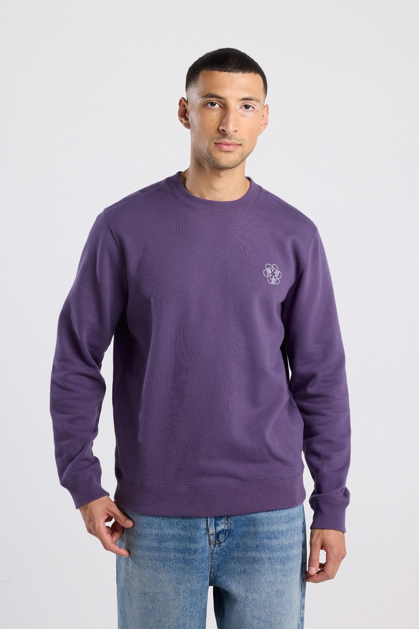 STEPHAN CREW MID GREY MELANGE 1