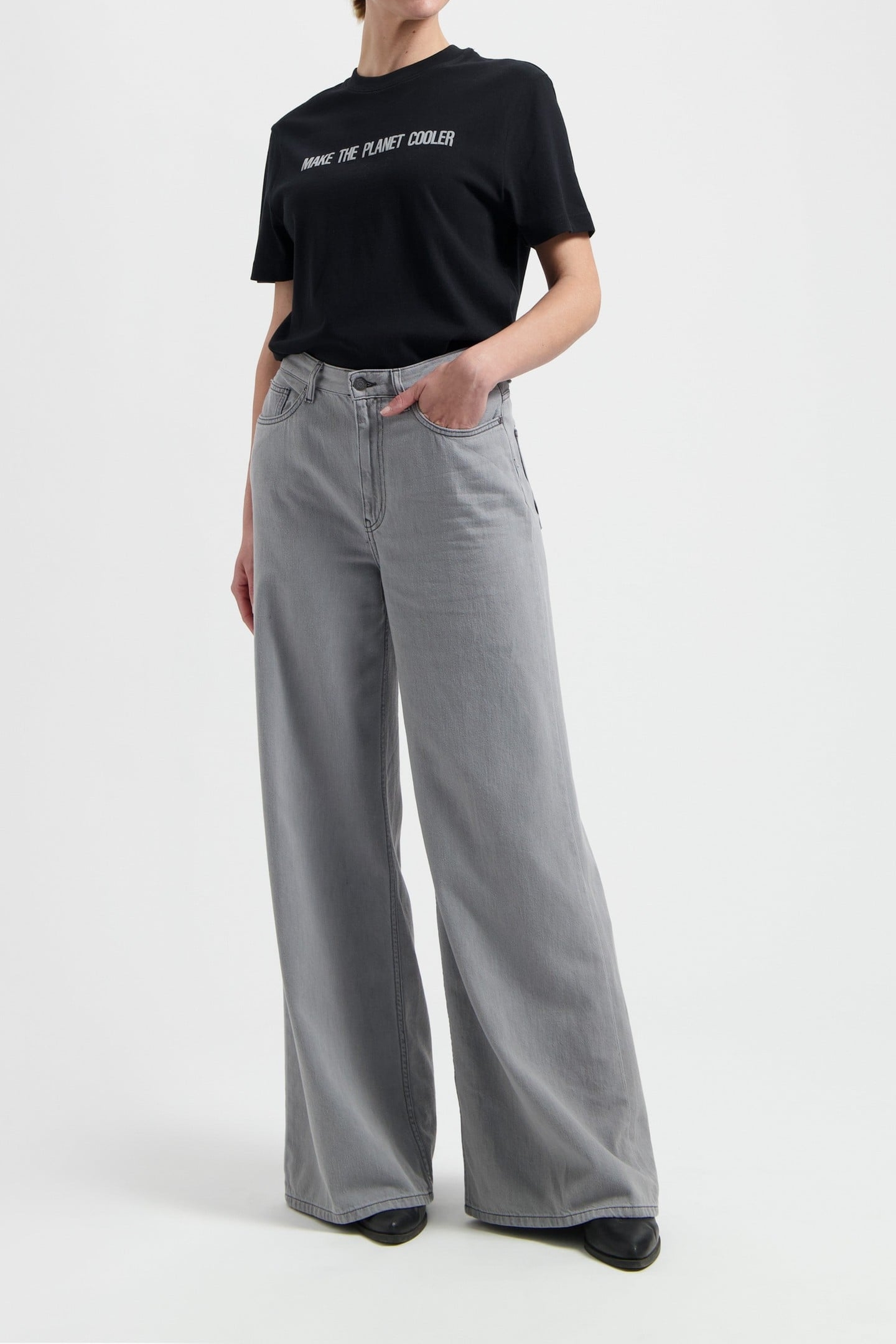 SARA HIGH LOOSE FLOW MARGE GREY 1