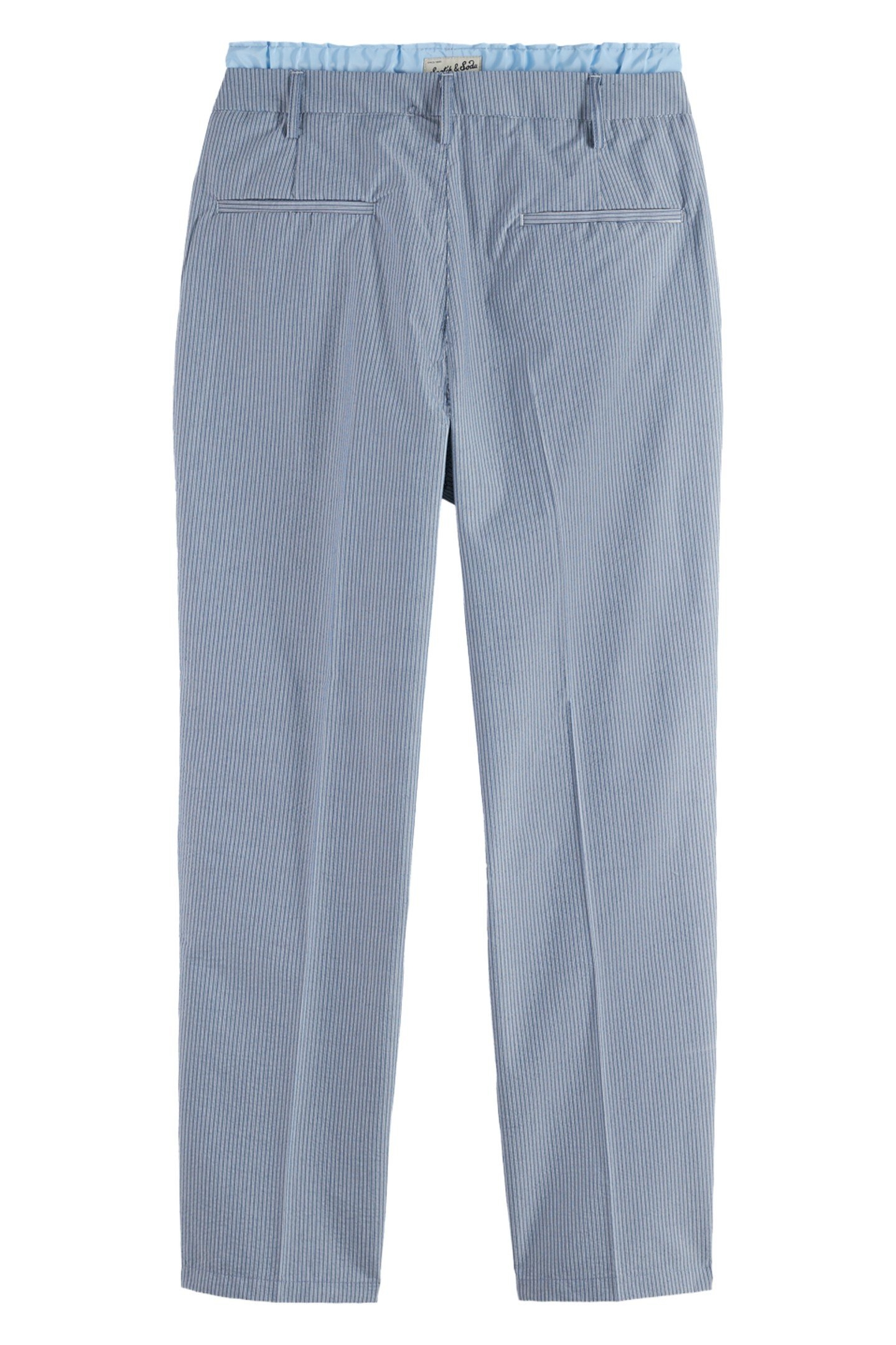 NYLON-TRIMMED LOOSE TAPERED SEERSUCKER CHINO ATLANTIC BLUE S 2