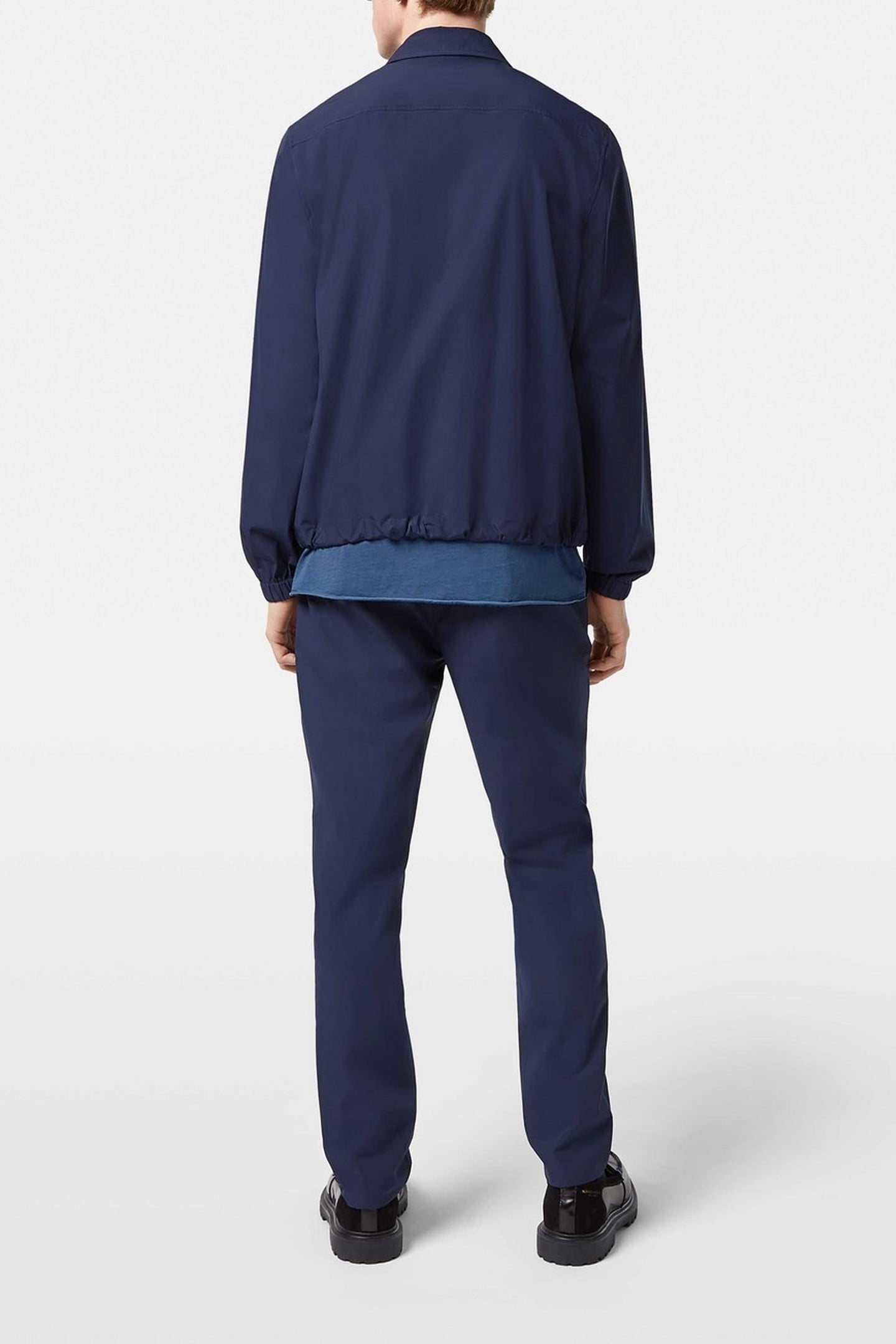 STRETCH NYLON-BLEND COACH JACKET NAVY 3