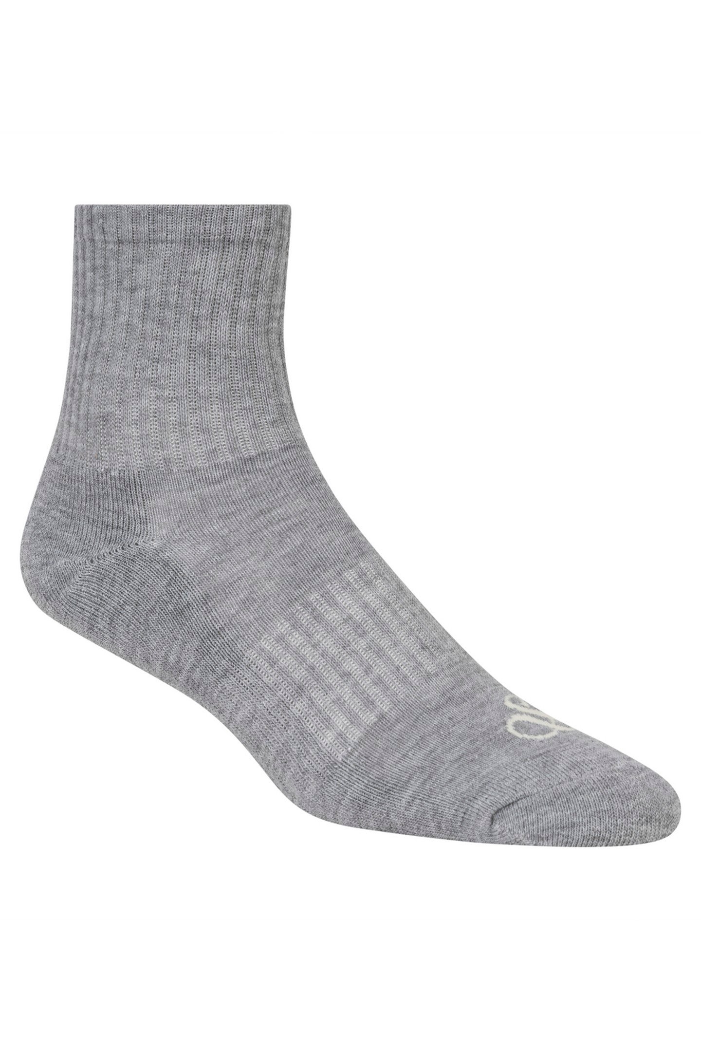 6PK WOMENS 1/2 TERRY LOW CREW IVORY 3