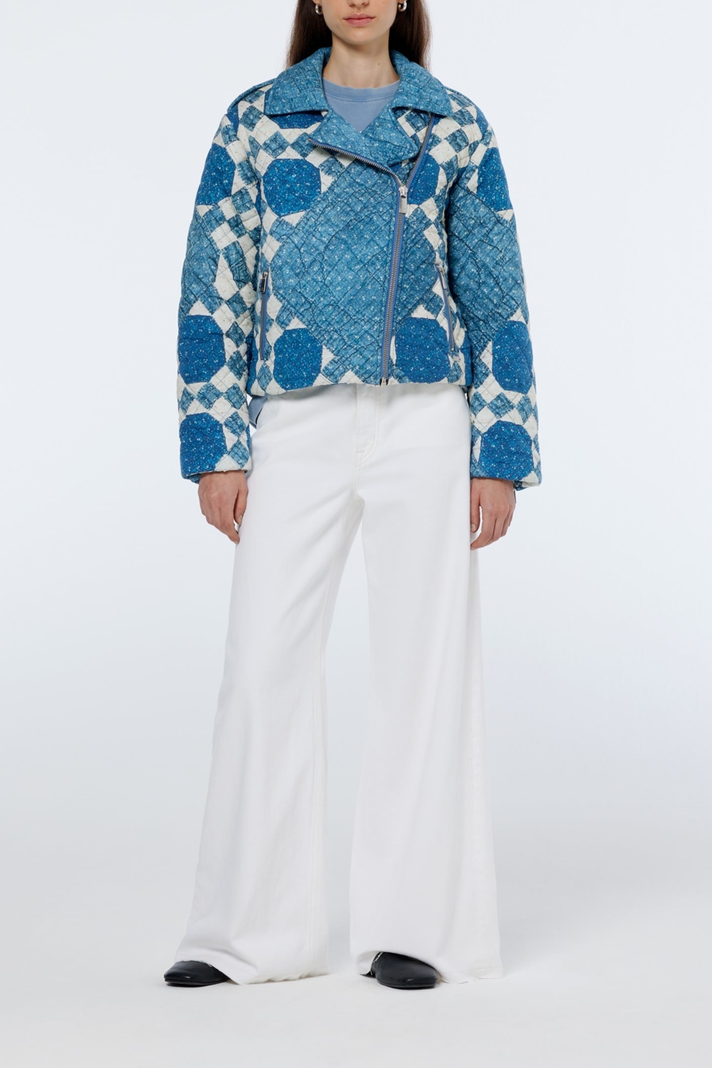 HEIRLOOM PRINT QUILTED BIKER JACKET HEIRLOOM QUILT 2