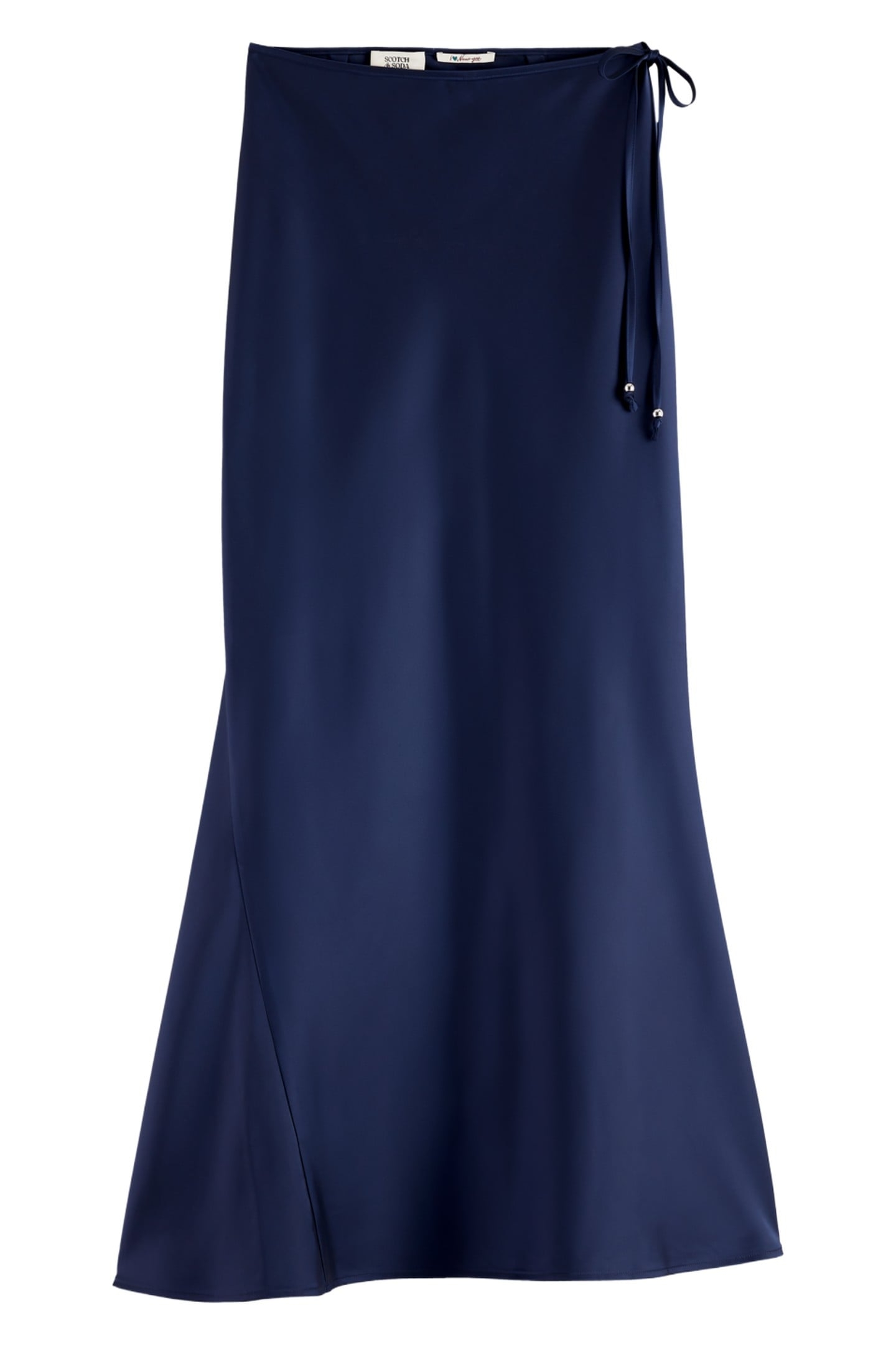 MIDI BIAS SKIRT NAVY 1