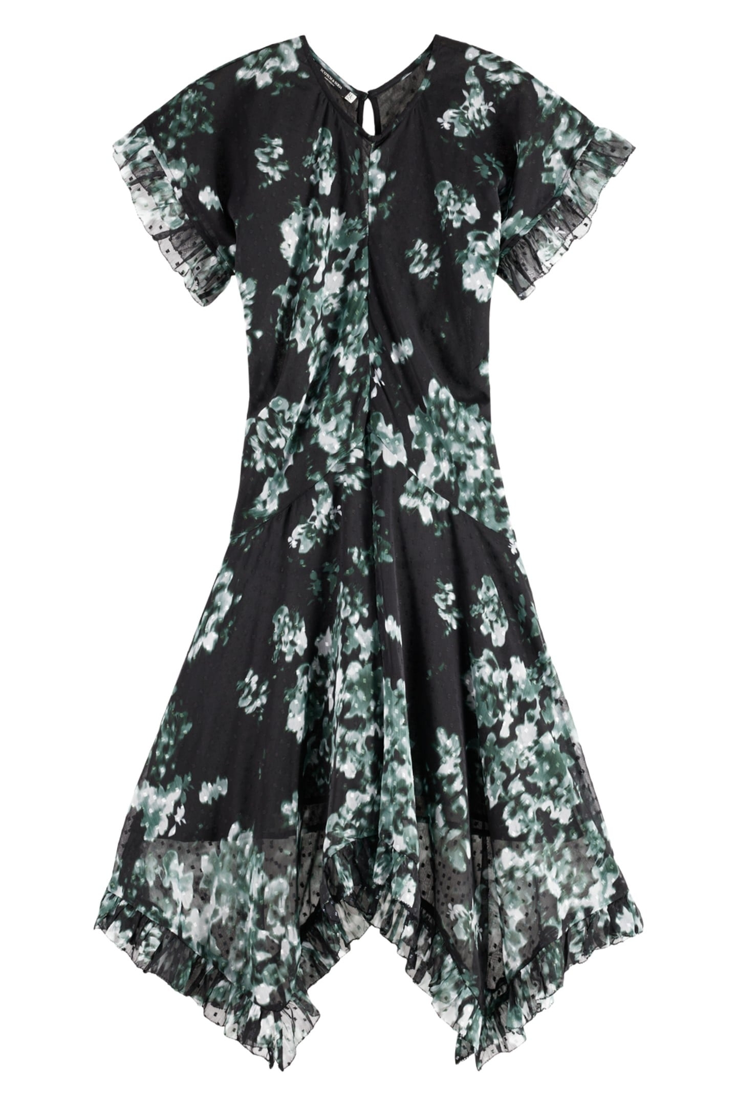 PRINTED FIL COUPE MINI RUFFLE DRESS NIEUW BLOSSOM PRINT PARK 1