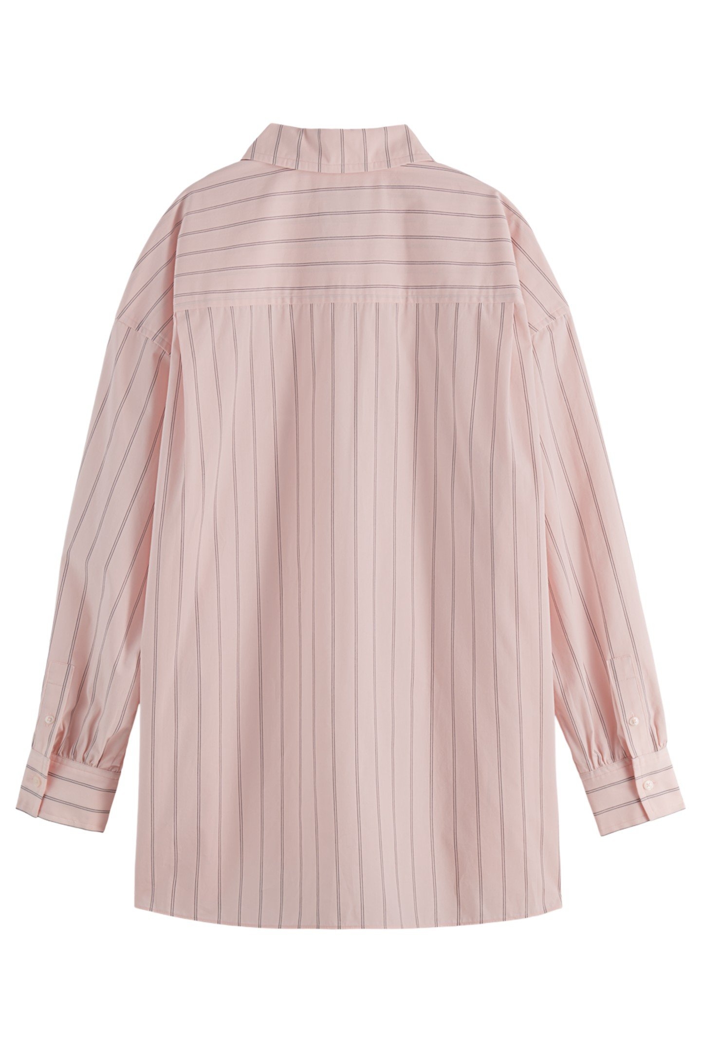STRIPED GIRLFRIEND POPLIN SHIRT SHIRTING PINK/ CHARCOAL STRI 3