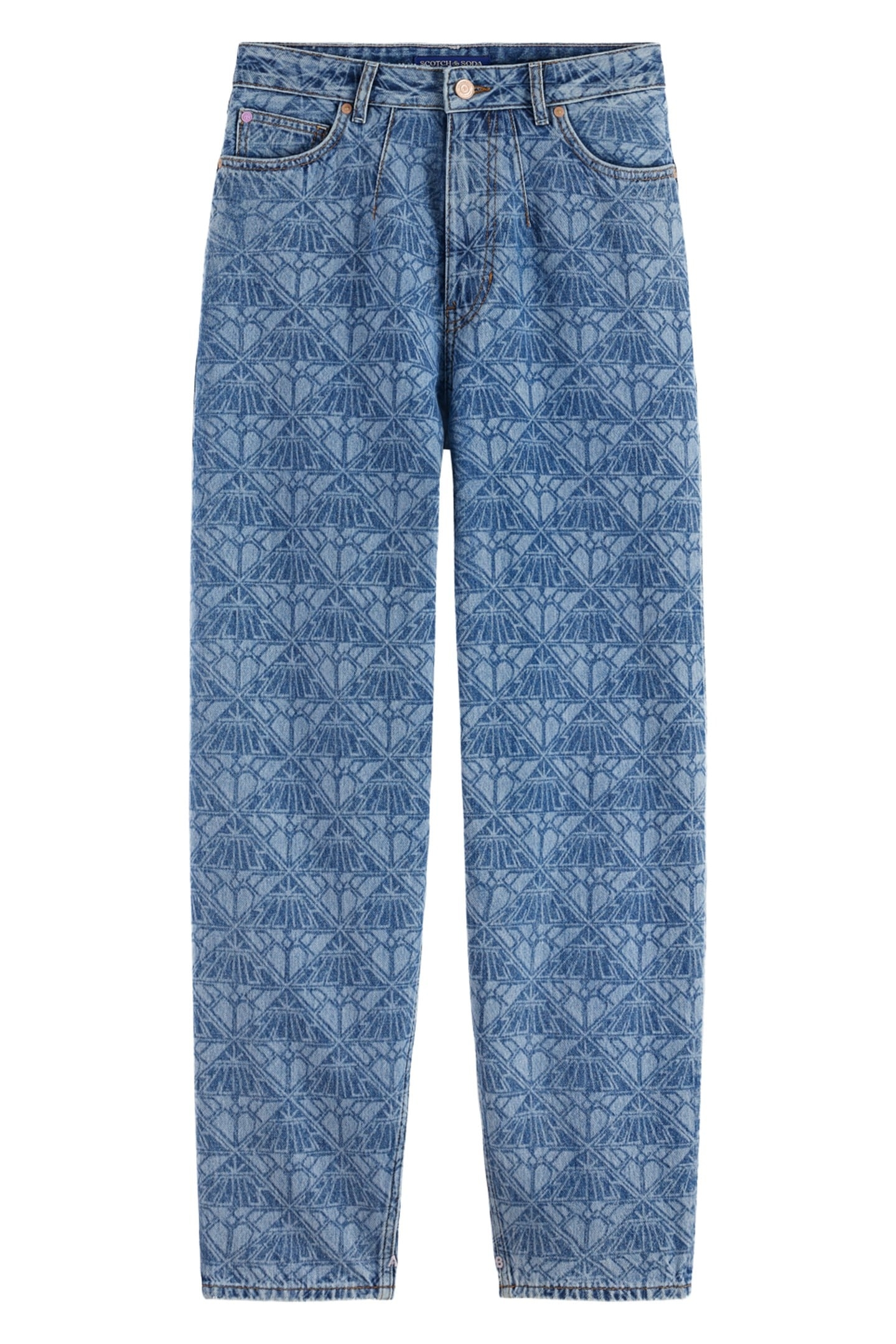 THE TIDE BALLOON JEANS WITH LONGER INSEAM MONOGRAM 1