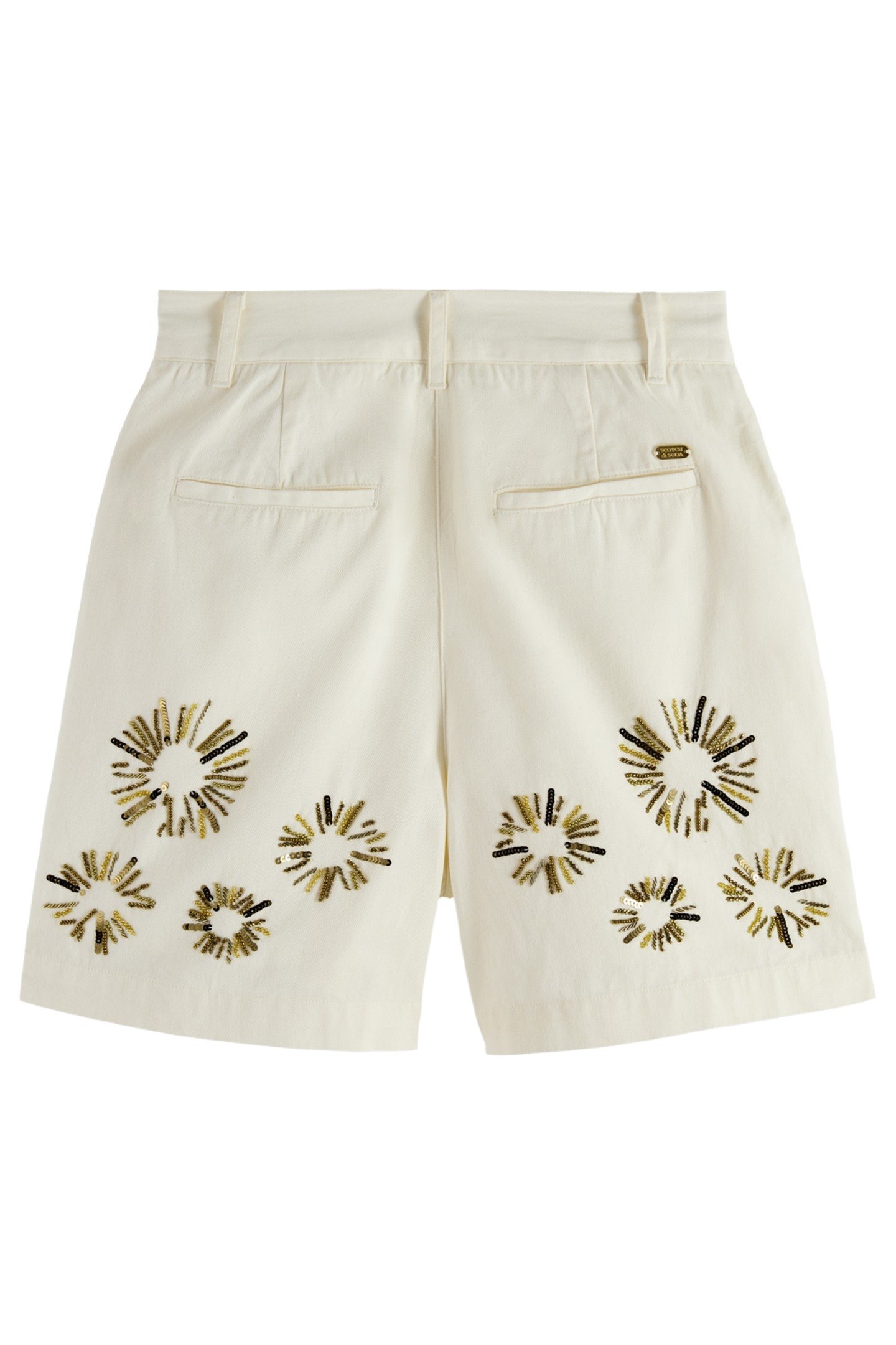 EMBELLISHED HIGH RISE SHORTS SOFT ICE 7