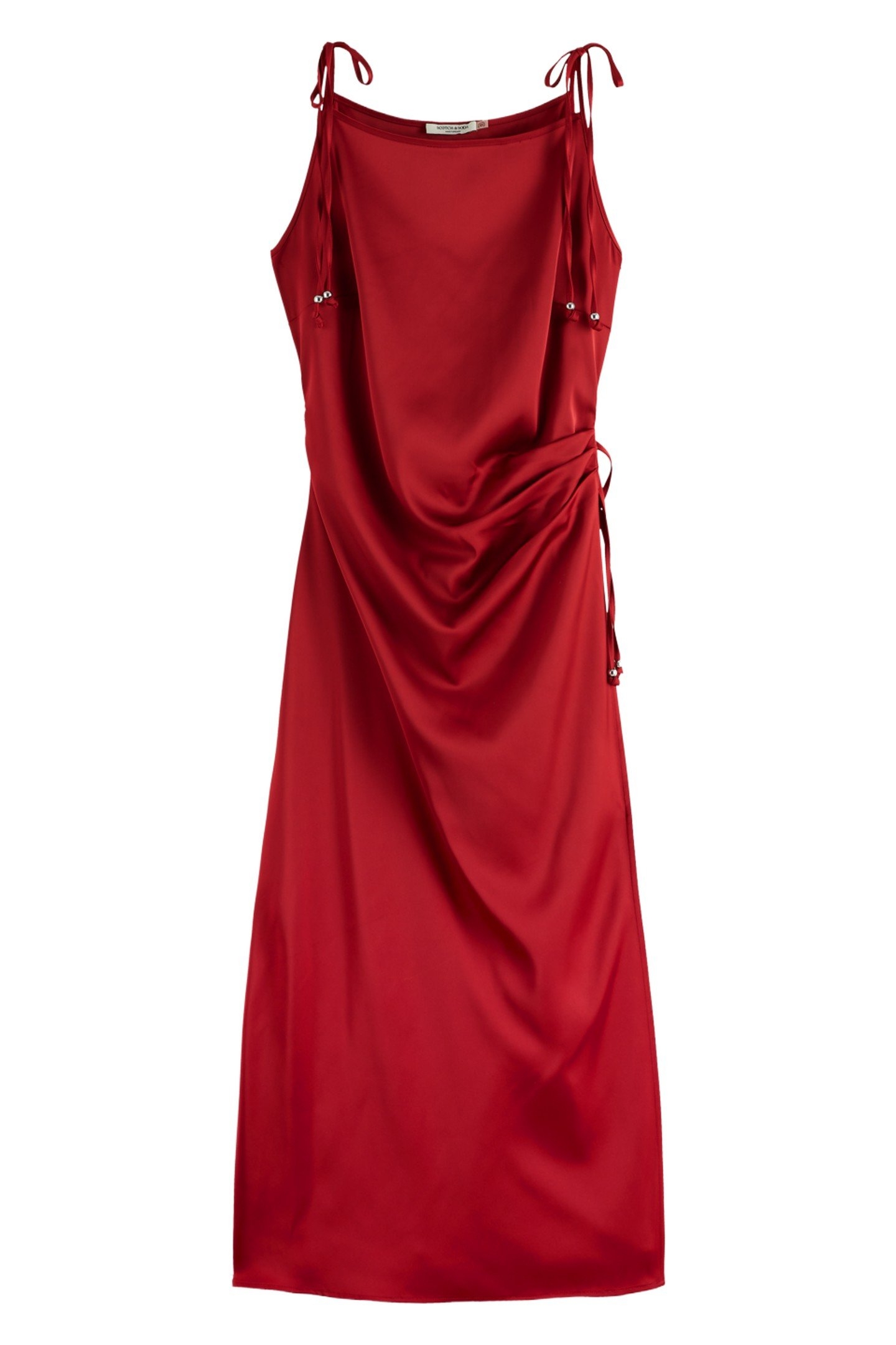SATIN DRESS ROADSIDE RED 3