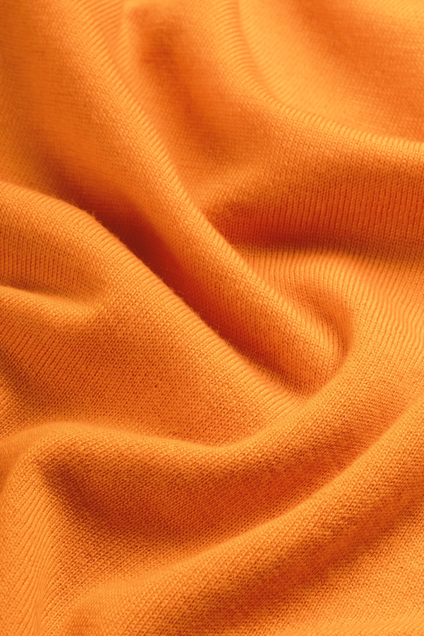 CREW NECK 100% MERINO CURCUMA ORANGE 7