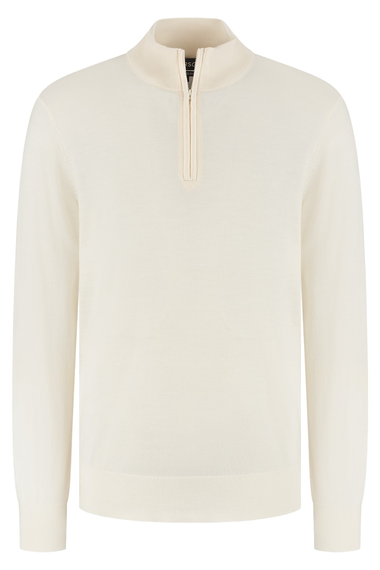 ZIP UP 100% MERINO SEASHELL WHITE 4