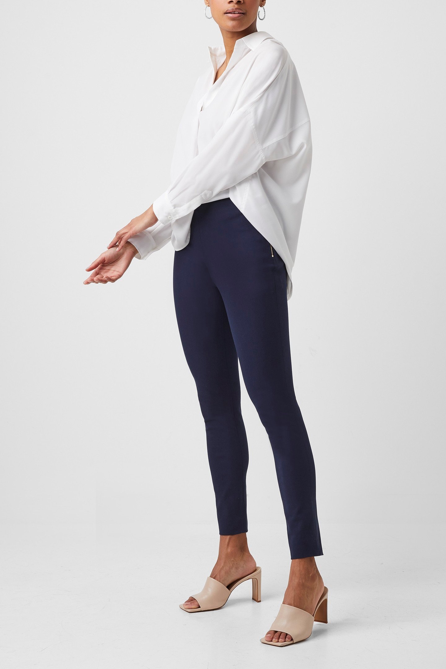 STREET TWILL SKINNY TROUSER. NOCTURNAL 1