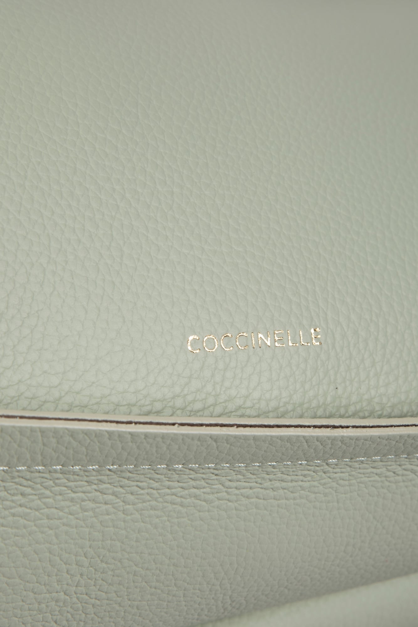 MEDIUM LEATHER SHOULDER BAG IN MINT GREEN 5