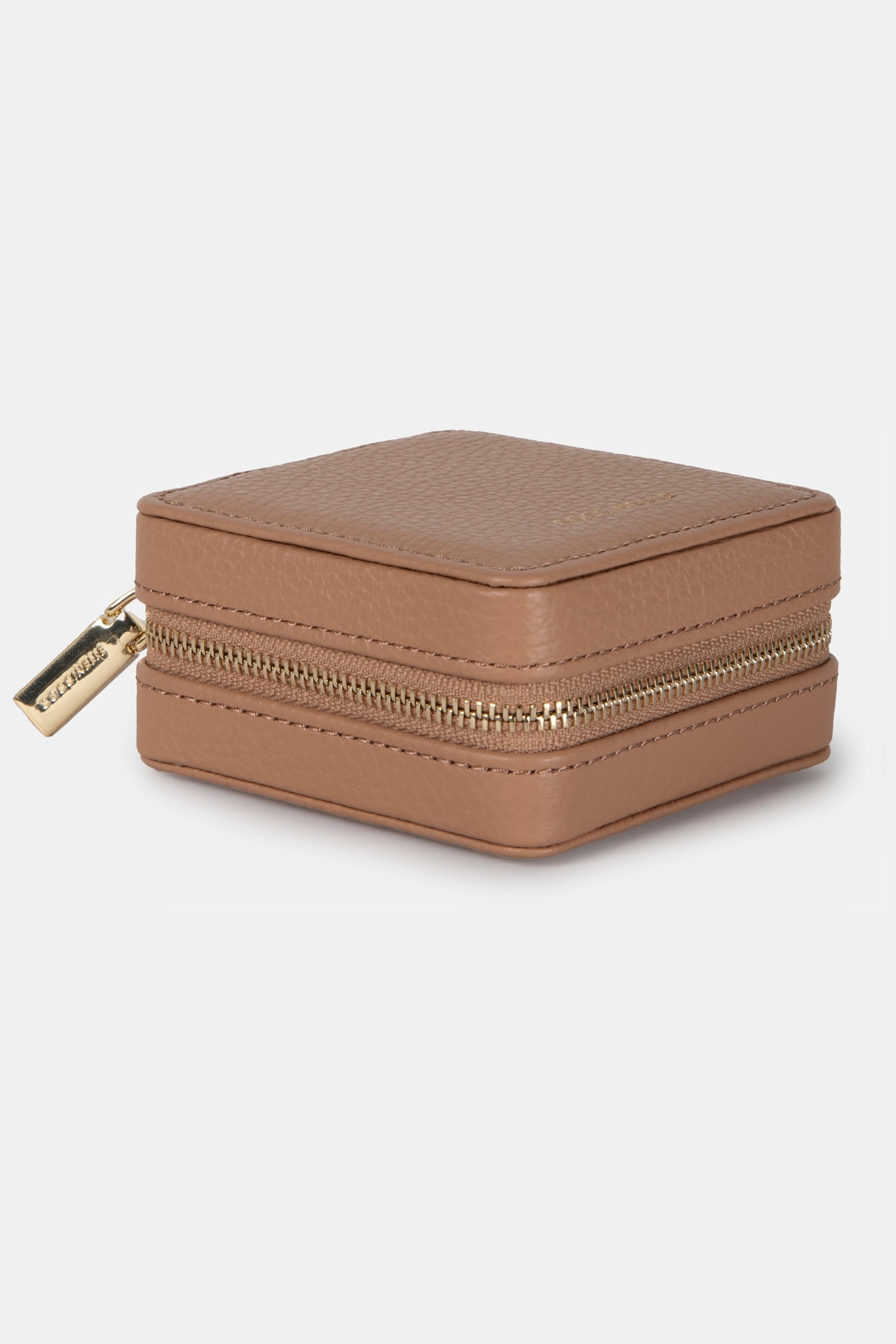 LEATHER JEWELLERY BOX IN BEIGE 2
