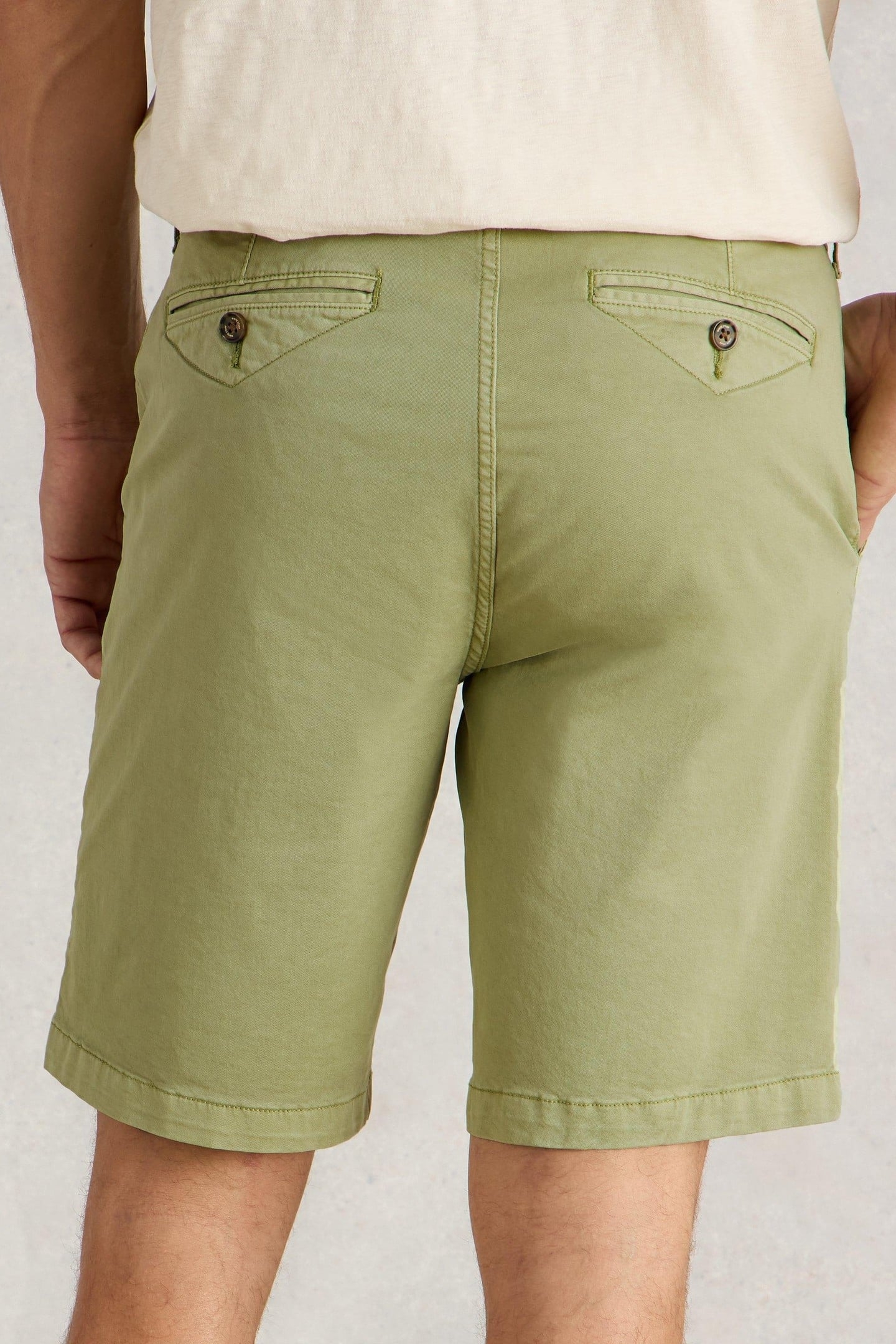 SUTTON ORGANIC CHINO SHORT LIGHT GREEN 2