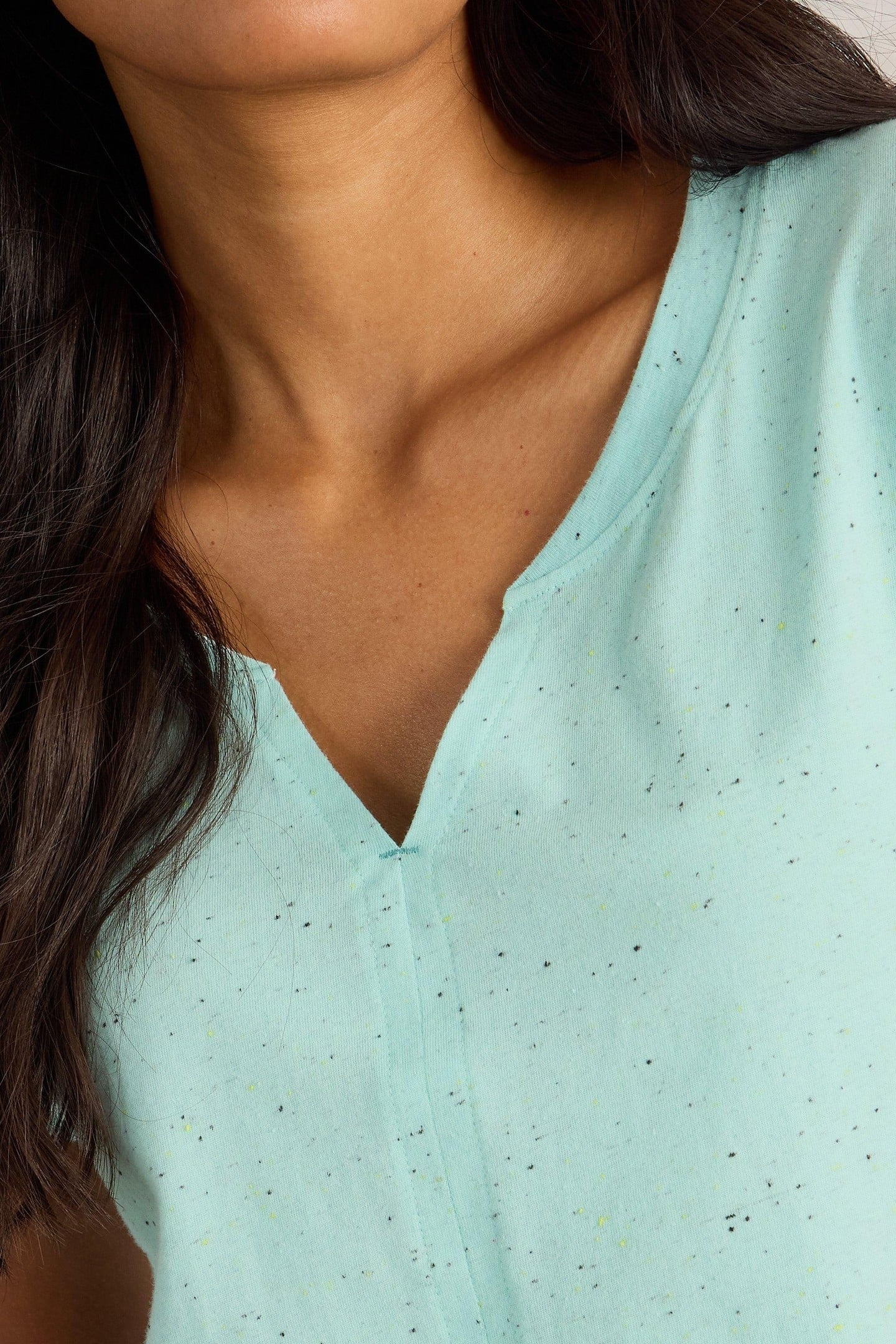 NELLY NEP NOTCH NECK TEE BRIGHT BLUE 6