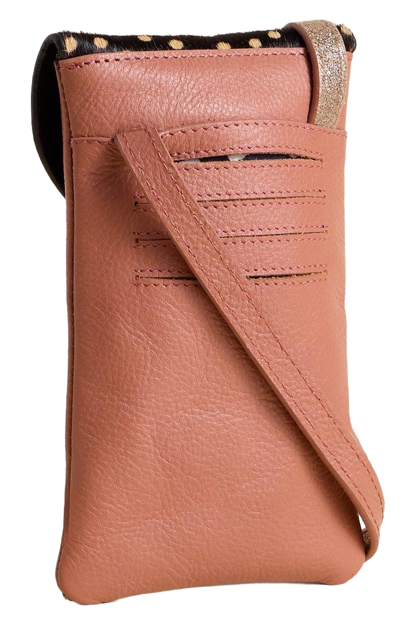 COCO LEATHER PHONE BAG PINK MULTI 1