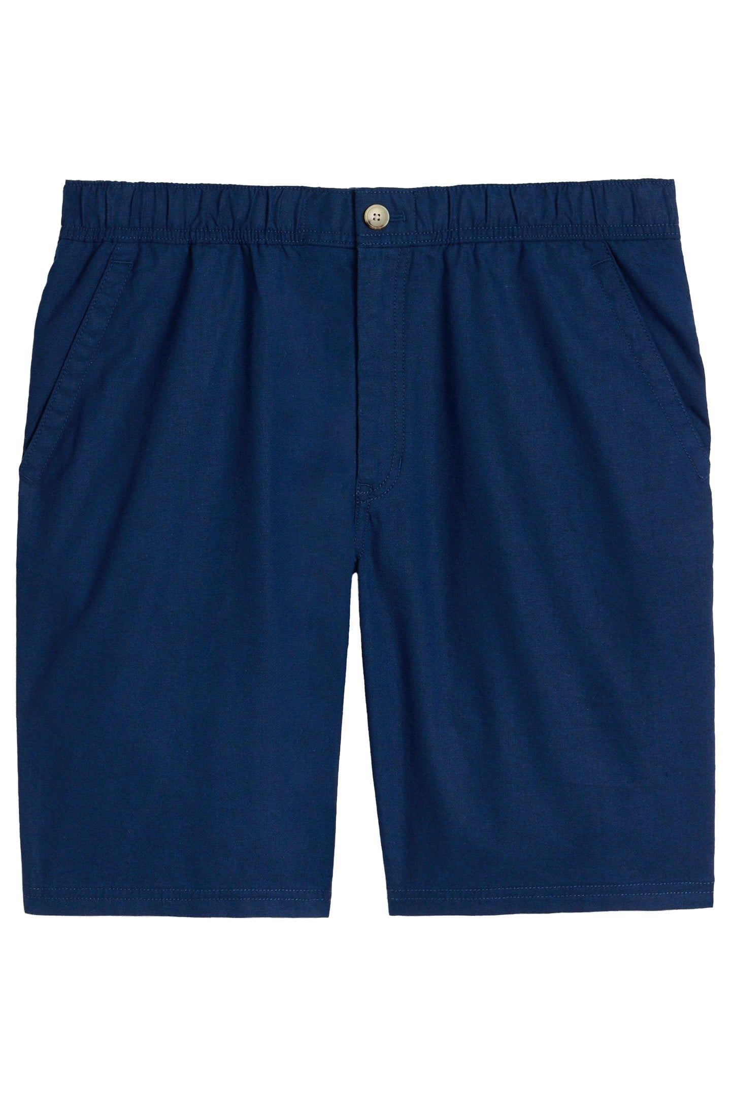 DRAWSTRING LINEN BLEND SHORT DARK NAVY 3