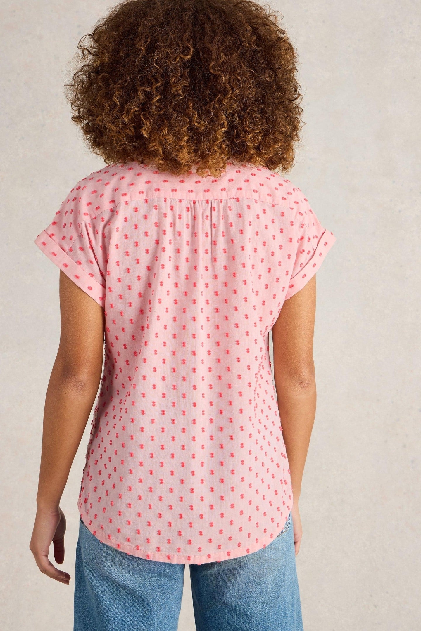 ELLIE ORGANIC COTTON SHIRT PINK MULTI 3