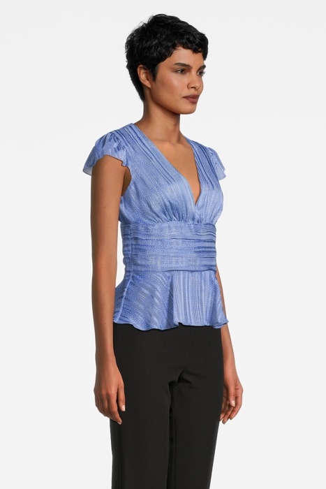 AGUEDA BLOUSE AZURE/WHITE 3