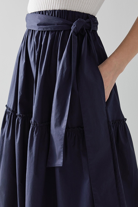 REGO MIDI SKIRT NAVY/WHITE 4