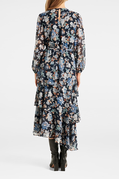 ANGELICA ASYMM RUFFLE MIDI DRESS VERONA FLORAL 2