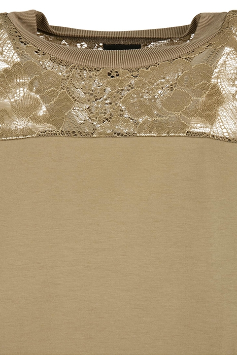 LADIES LACE TEE DRESS KHAKI 7