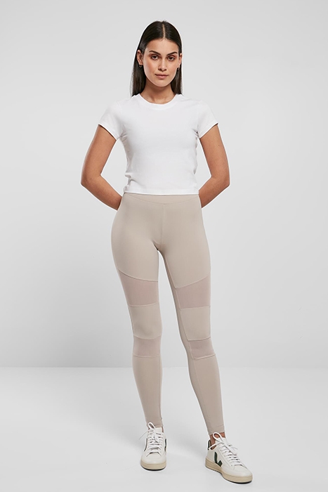 LADIES TECH MESH LEGGINGS WARMGREY 4