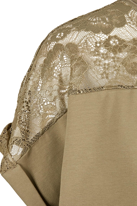 LADIES LACE TEE DRESS KHAKI 8