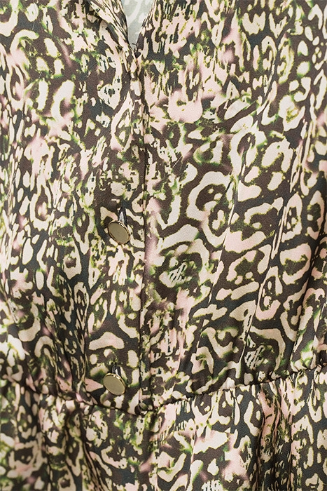 EVERETT ABITO SATIN STAMPA SWE MULT. PINK/GREEN 5