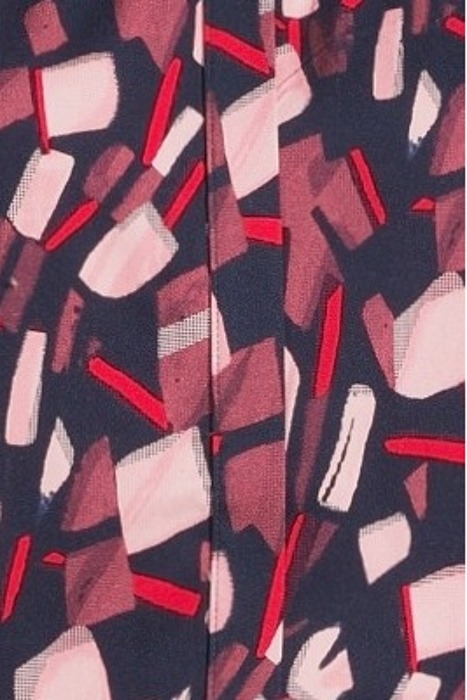 BLOUSE OTHER ON ABSTRACT MOTIFS ON FLOWY VISCOSE STRETCH BOR 5