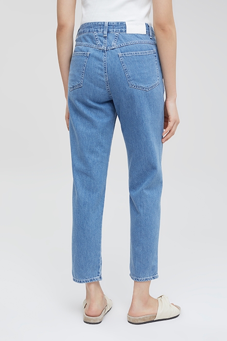 PEDAL PUSHER JEANS MID BLUE 2