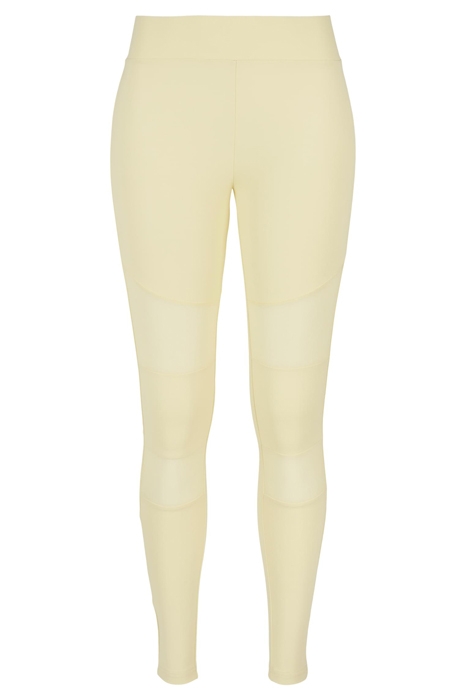 LADIES TECH MESH LEGGINGS SOFTYELLOW 1