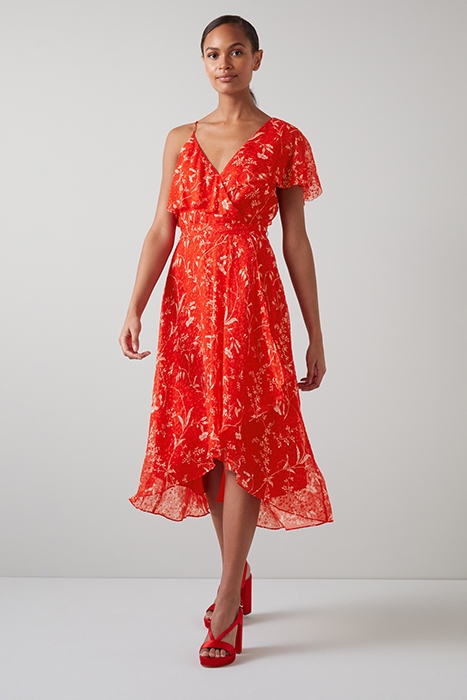 KRASNER MIDI DRESS RED 3