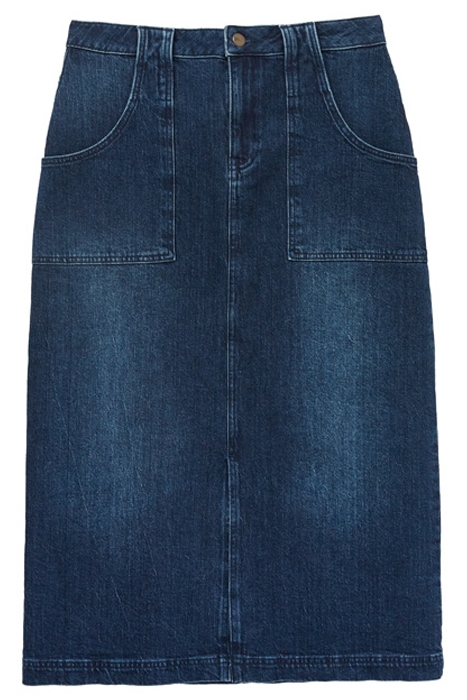 ULLA DENIM MIDI SKIRT MID DENIM 1
