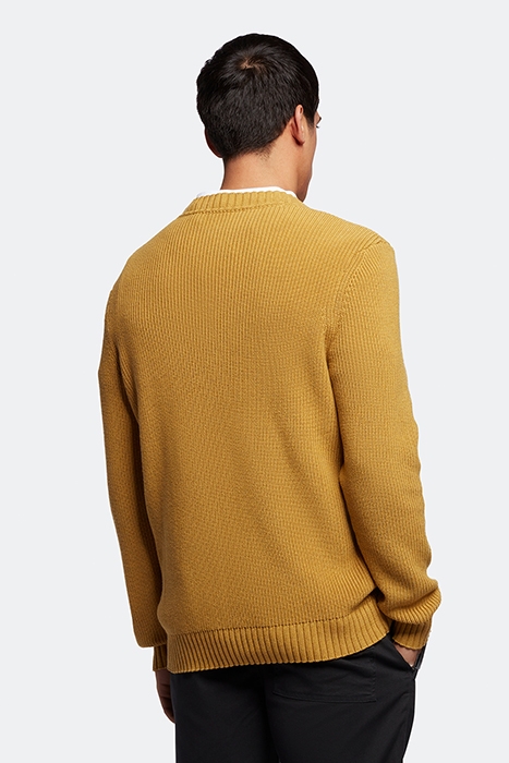 RIBBED CREW NECK ARROWWOOD/LACQUER 2