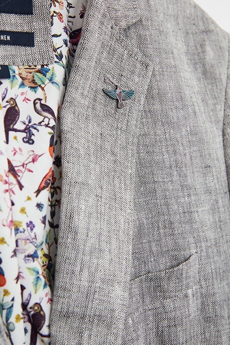 NORTHCOTE LINEN BLAZER GREY 5