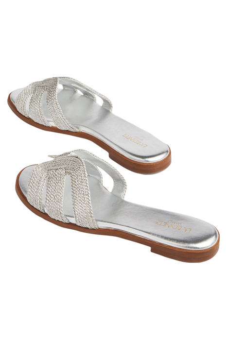 RILEY SLIPPERS SILVER 3