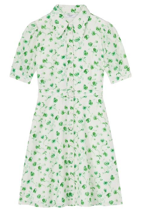 AMY SHIRT DRESS GREEN/CREAM 5